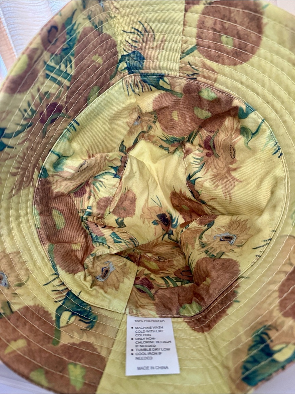 Source Unknown Yellow Floral Bucket Hat - Picture 2 of 3